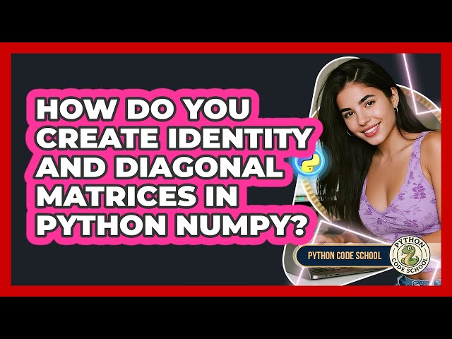 How Do You Create Identity And Diagonal Matrices In Python NumPy? - Python Code School