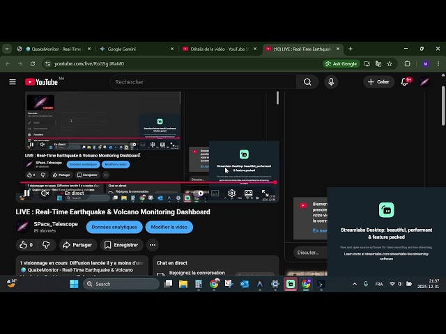 LIVE : Real-Time Earthquake & Volcano Monitoring Dashboard
