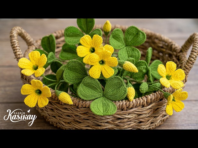 Easy and Fast Crochet Clover Flower 🍀