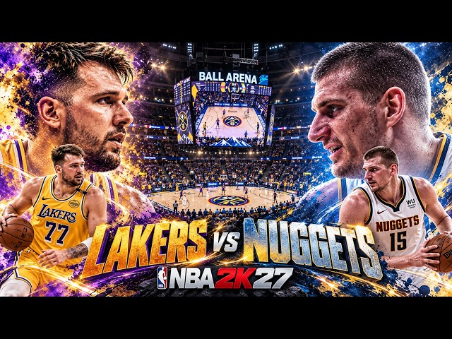 🔥Lakers vs Nuggets | Luka vs Jokić | NBA 2K27 Full Game (CPU vs CPU)🏀