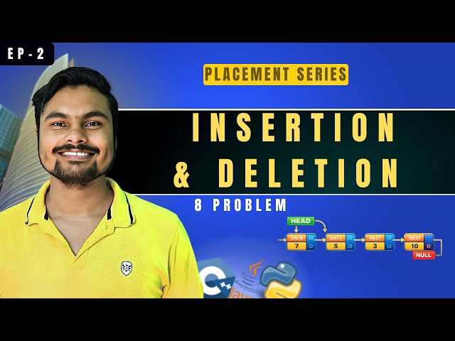 Insertion & Deletion in linked list  | Head, Tail, Kth Node | DSA MAKAUT