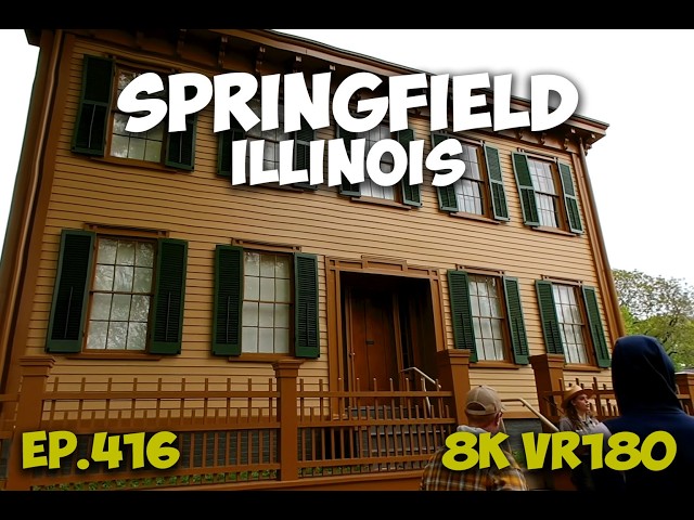 Ep.416 Springfield Illinois - Lincoln Home National Historic Site Free Tour 8K VR180 3D Travel
