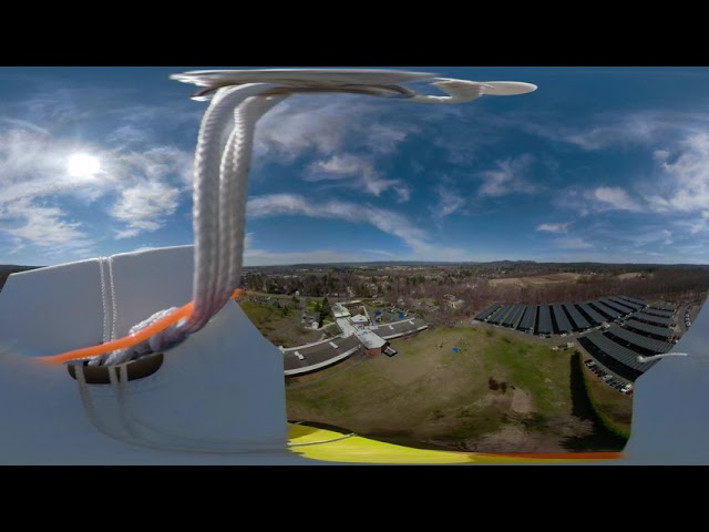 First 2 minutes of 1500 g balloon flight (360 degrees)