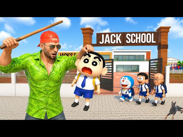 Franklin Opened a New School! 🏠 💥😱 Jack Beat Them Up Badly | Indian Theft Auto Simulator
