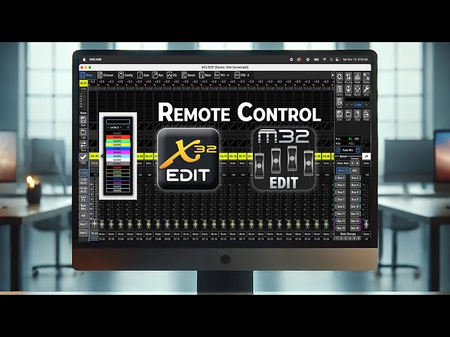 Overview of X32-EDIT / M32-EDIT to control the X32 from a computer