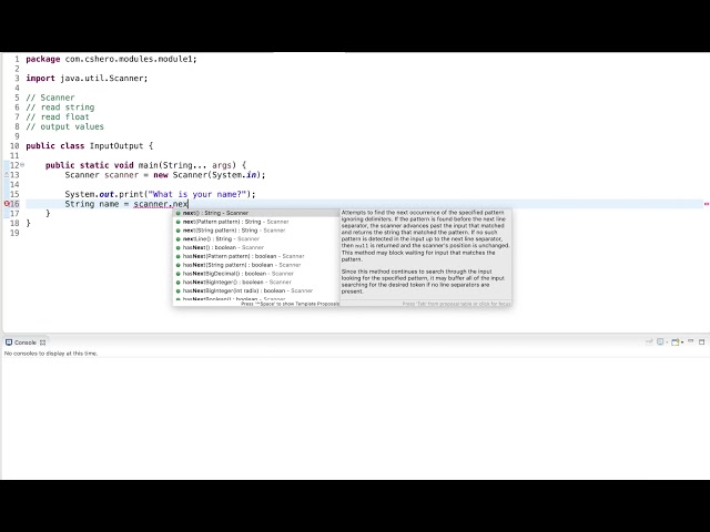 Java Tutorial: Input Output