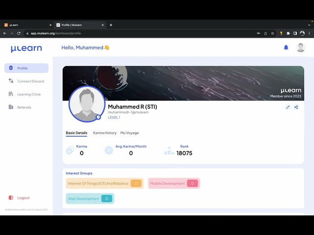 How to join on mulearn