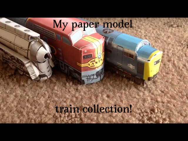 My paper model train collection! pt 1