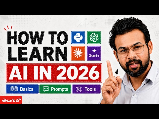 How I'd Learn AI in 2026 If I Started from SCRATCH ( No MATH Needed )
