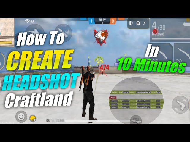 Create 1V1 One Tap Map In Craftland | Create 1V1 Only Headshot in Craftland | CRAFTER ALU KHAO