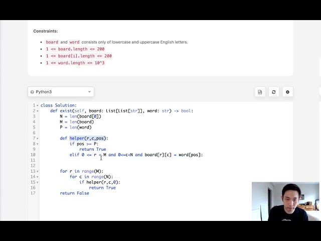 Leetcode - Word Search (Python)
