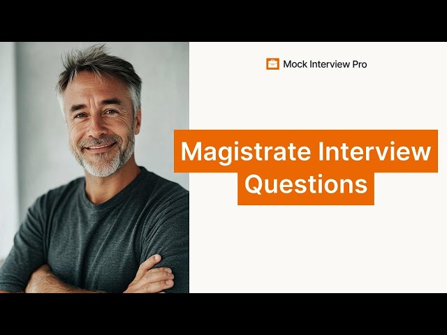 Most Common Magistrate Interview Questions