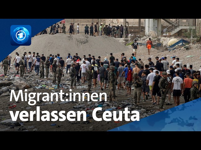 Migranten verlassen Ceuta und kehren nach Marokko zurück