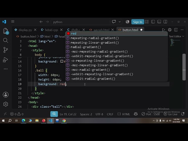 basic html and css