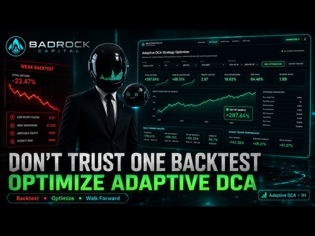 How to Optimize an Adaptive DCA Strategy | Backtest & Walk-Forward
