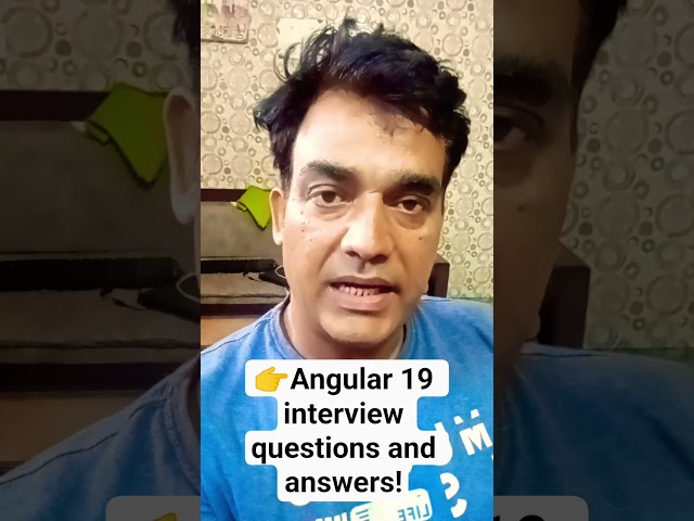 👉Angular 19 interview questions and answers!