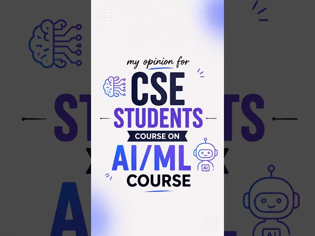 My Opinion on AI/ML course #csestudent #computerscience #bangladesh #cse