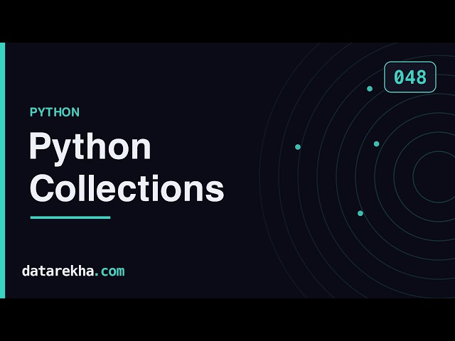 Python Collections — Visual Guide + Solved Problems | GATE DA | datarekha