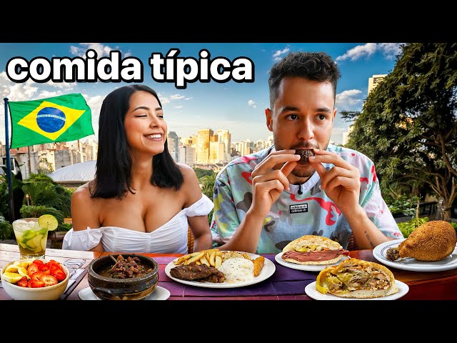 TRYING TYPICAL BRAZILIAN FOOD 🇧🇷
