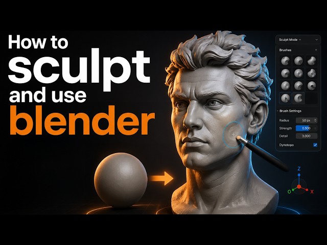 How to sculpt and use blender!