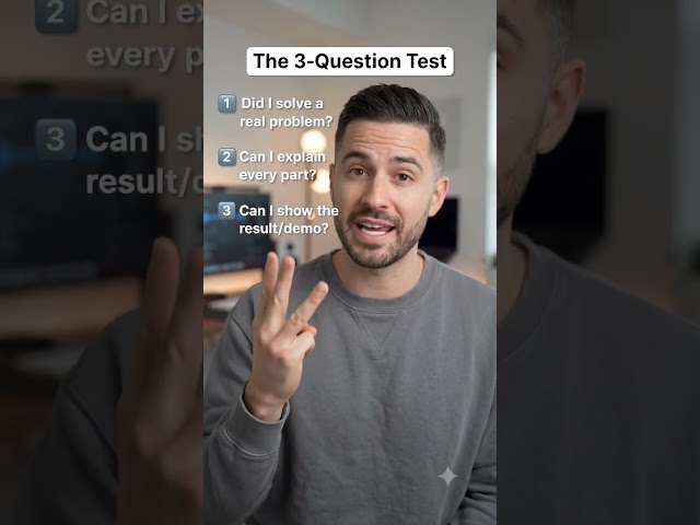 The 3-Question Test: Is Your Coding Project Resume-Worthy? 🤯 | B.Tech Career Tips