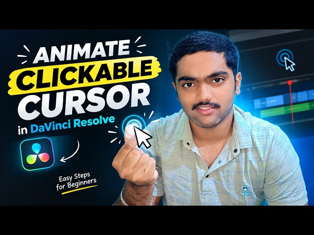 How to Animate a Clickable Cursor in DaVinci Resolve | Beginner Tutorial 🖱️