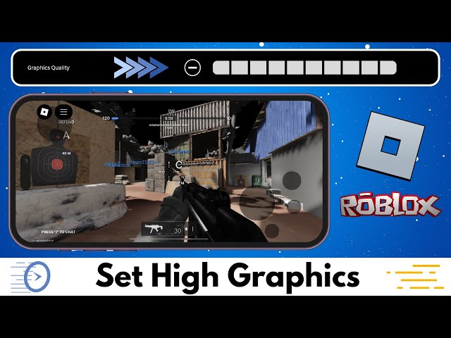 How To Setup High Graphics Settings In Roblox Games | Roblox Graphics Settings
