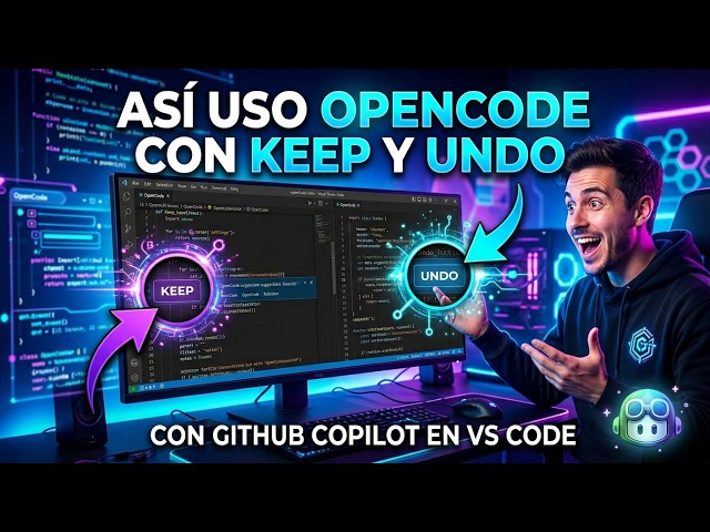 Aprende como usar keep y undo con OPENCODE en Visual Studio Code
