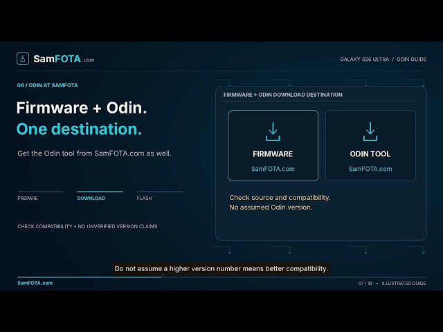 Samsung Galaxy S26 Ultra Firmware Flash Guide | Odin