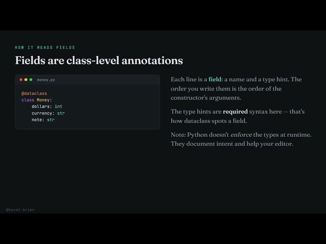 Python @dataclass: Less Code, Same Power (Full Guide)