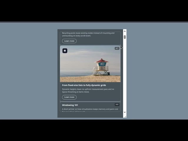 How to Add Virtualization to a Responsive Grid in React