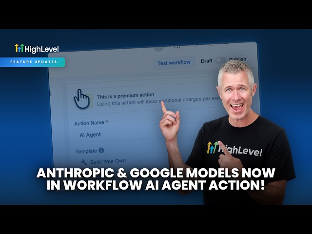 Anthropic & Google models now in  Workflow AI Agent Action!