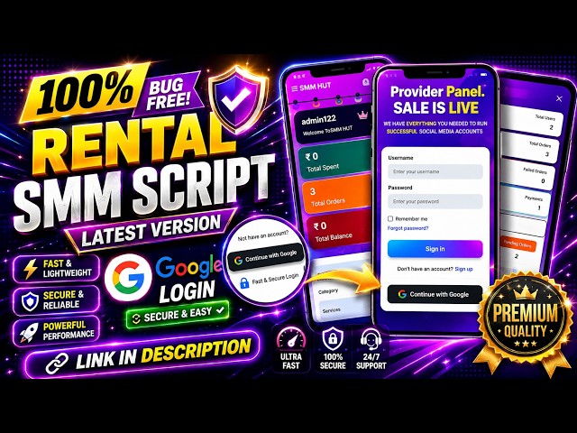 New smm panel script 2026 | All Working Modules Google Login | Fully Secure