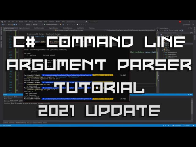 C# .NET Command Line Argument Parsing Library Tutorial (2021 Update)