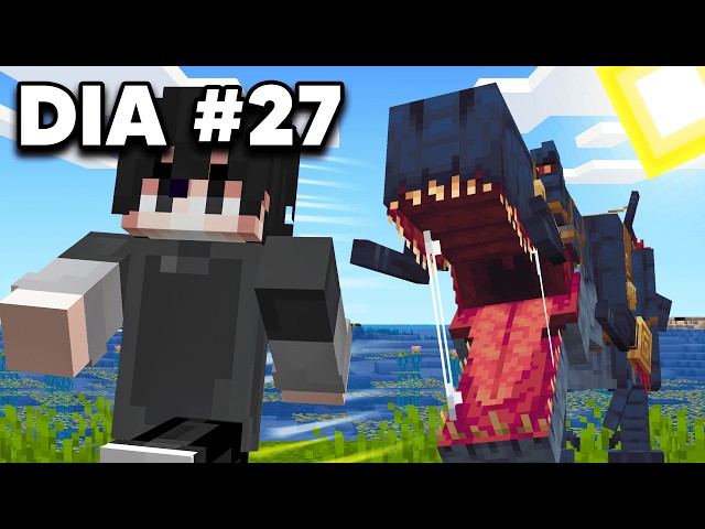 I survived DINOSAURS in Minecraft with WEAPONS