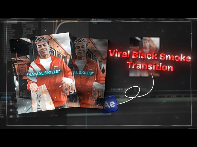 Viral black smoke transition tutorial on after effects✨
