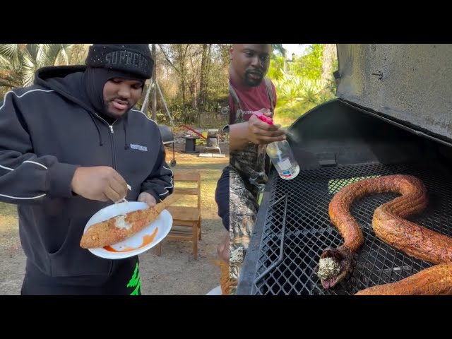 Tee Grizzley Cooks Deep Fried Snake After Southern Eats With Bernard Hardison
