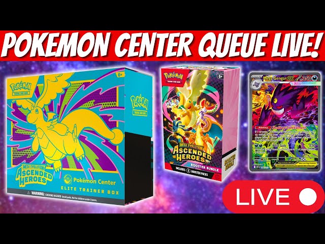 Pokemon Center Queue LIVE NOW! What's Dropping?!