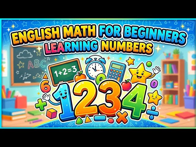 English math for beginners Learn Numbers 1 to 5 