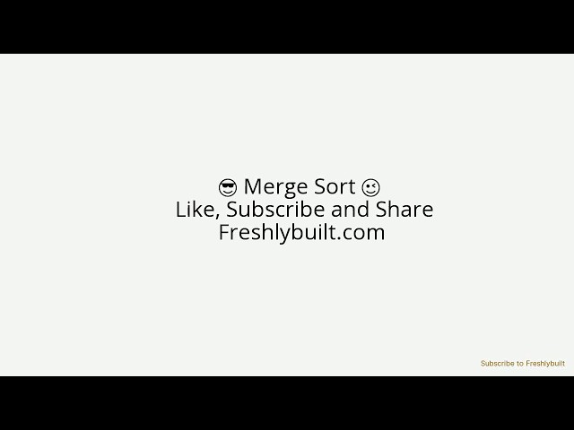 Merge sort in Python animated Short Video with flowchart and added blog