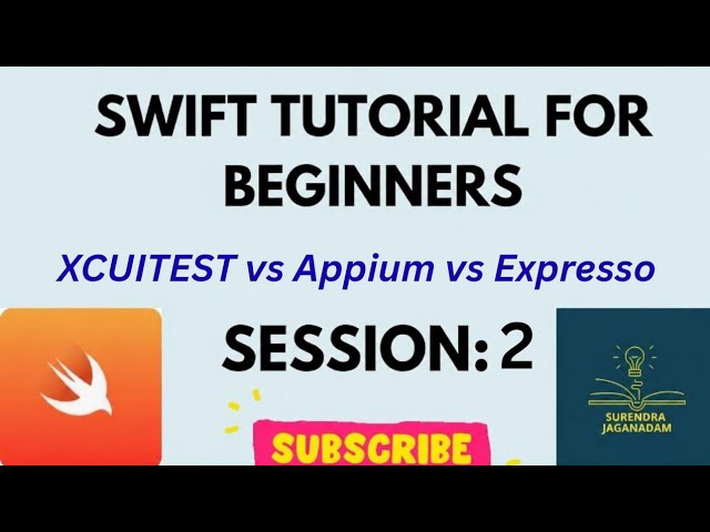 XCUITest vs Appium vs Expresso | Mobile Automation using XCUITest | XCUITest for beginners