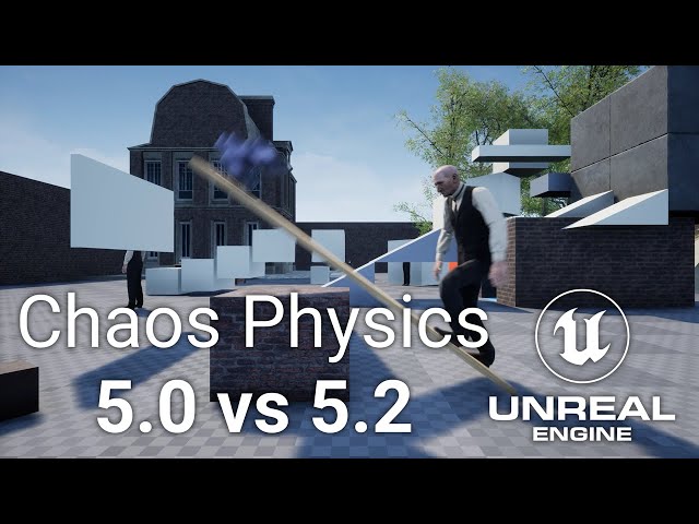 Unreal Engine | Physics test (5.0 vs 5.2)