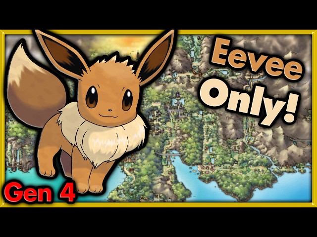 Can I Beat Pokemon Heart Gold with ONLY Eevee? 🔴 Pokemon Challenges