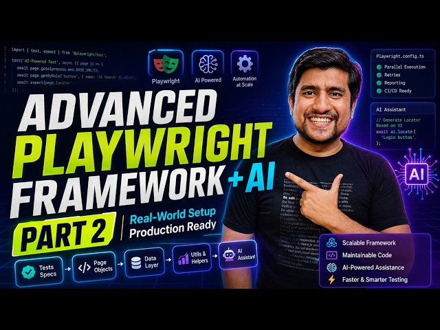 Advanced Playwright Framework with AI | Build a Production-Ready Framework | Part 2