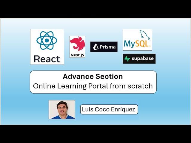 React 19.2 - How to create an OnLine Learning Portal - Overview