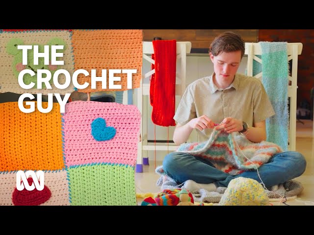 Jorden became The Crochet Guy during lockdown by making art with yarn | ABC Australia