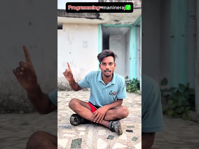 Programming = Manimeraj 😂💻 | Funny Coding Logic Gone Wrong! #comedy #funny #shorts