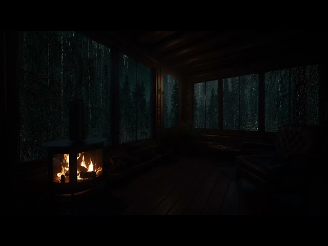 Lluvia Relajante Para Dormir - Sonido de Lluvia y Truenos en Techo - Sonidos de lluvia para dormir