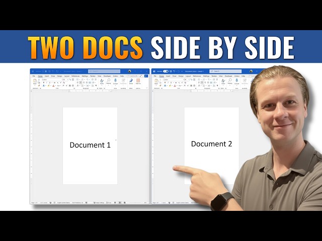 How To View Two Documents Side by Side in Microsoft Word (Quick Tutorial)