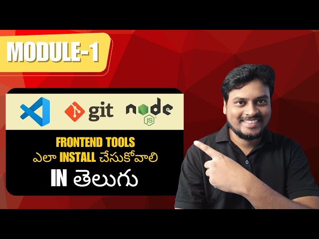 How to Install VS Code, Git & Node js Beginner Tutorial 2025  Complete Setup Guide in Telugu